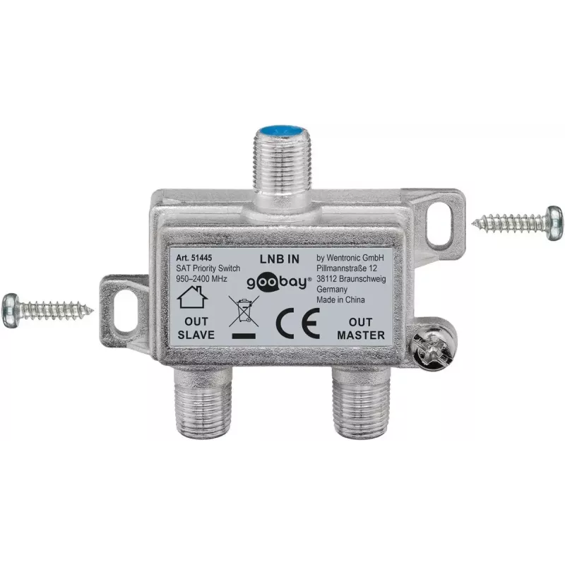 Splitter de cabo Goobay SAT Priority Splitter