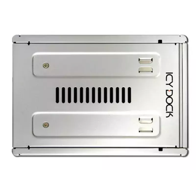 Adaptador Icy Dock MB982SP-1S de 2,5 para 3,5 polegadas para SSD/HDD SATA, prateado