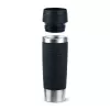 Caneca de viagem EMSA Travel Mug Waves Grande 500 ml preto, aço inoxidável