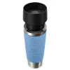 Caneca de viagem EMSA Travel Mug Waves Grande 500 ml azul, aço inoxidável