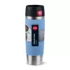 Caneca de viagem EMSA Travel Mug Waves Grande 500 ml azul, aço inoxidável