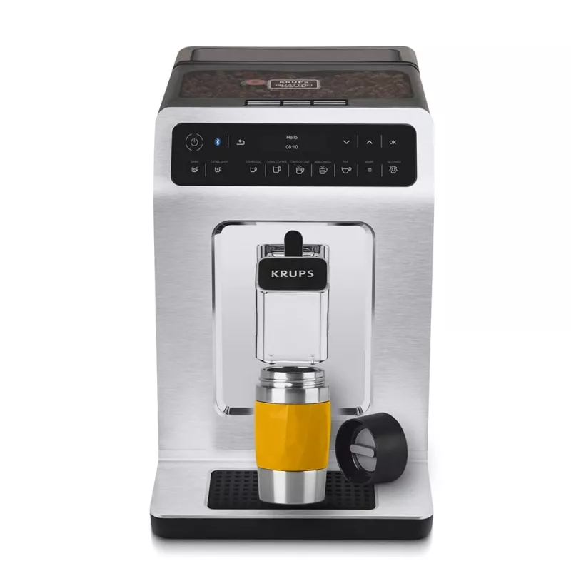 Caneca de viagem EMSA Travel Mug Compact 300 ml aço inoxidável, amarelo