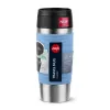Caneca de viagem EMSA N20213 azul-claro, aço inoxidável, 0,36 L, isolamento a vácuo