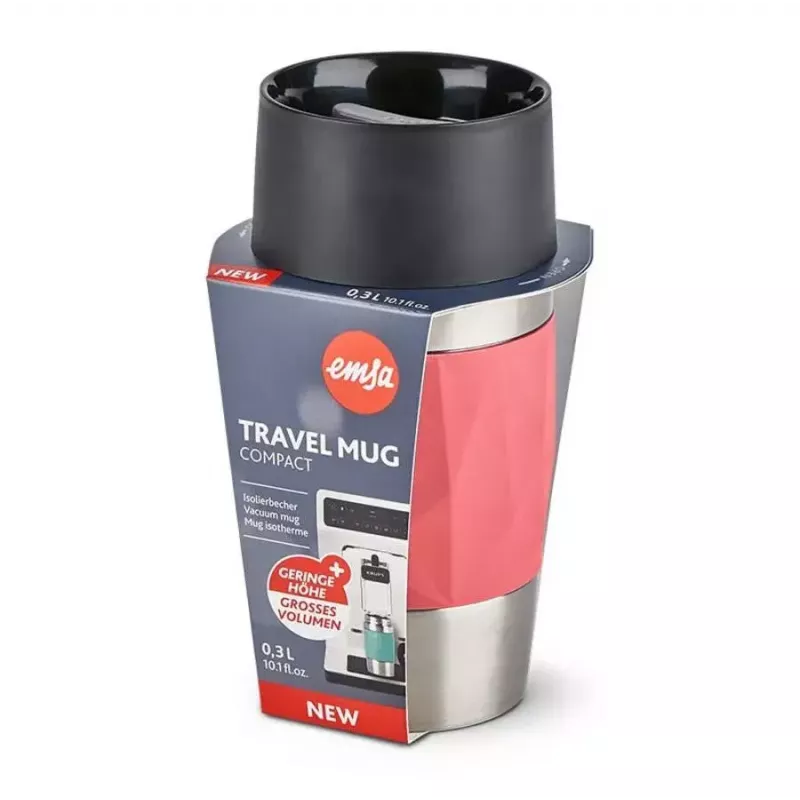Caneca térmica EMSA N21604 0,3 l, coral, aço inoxidável
