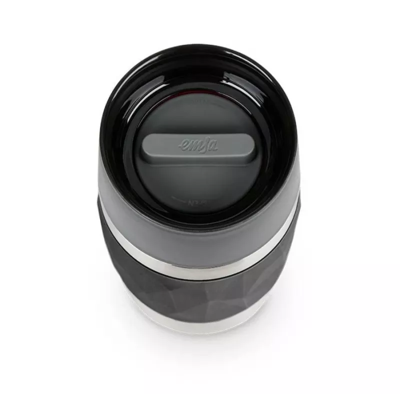 Caneca térmica EMSA N21601 0,3 l, preta, aço inoxidável