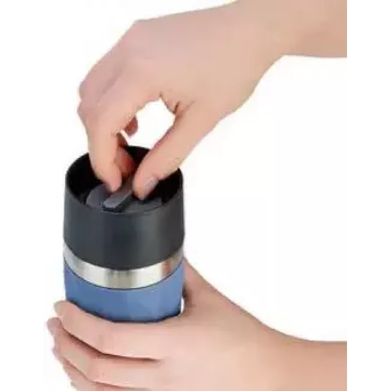 EMSA N21602 caneca térmica de viagem 0,3 l azul em aço inoxidável
