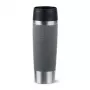 EMSA N2022300 Travel Mug Classic Grande caneca térmica, 500 ml, aço inoxidável/PP/silicone, tampa Quick Press, cinzenta
