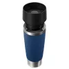 Caneca de viagem EMSA Travel Mug Classic N2022100 500 ml preto, azul, aço inoxidável aço inoxidável