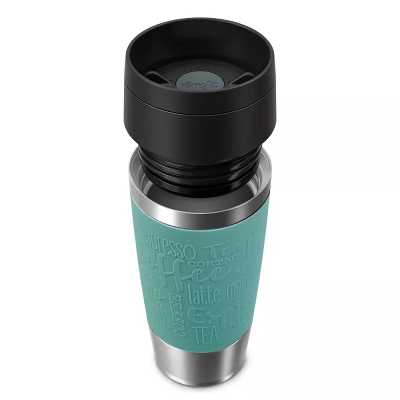 Caneca de viagem EMSA Travel Mug Classic 360 ml azul aço inoxidável
