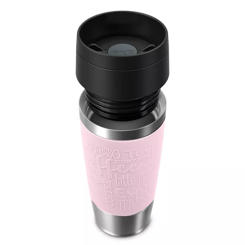Caneca de viagem EMSA Travel Mug Classic 360 ml rosa aço inoxidável