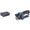 Bosch GHO 12V-20 Professional plaina elétrica a bateria, 12 V, largura de aplainamento 56 mm, sem bateria e carregador, em L-BOXX, azul/preto