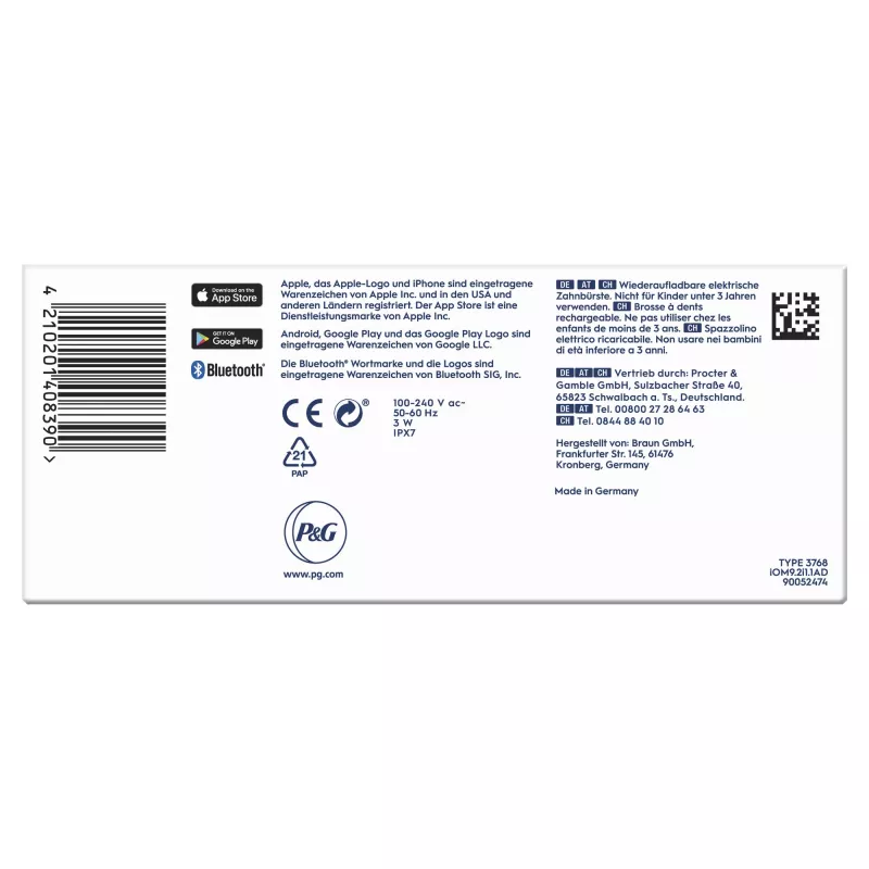 Escova de dentes rotativa-oscilante Oral-B iO Series 9n para adulto rosa
