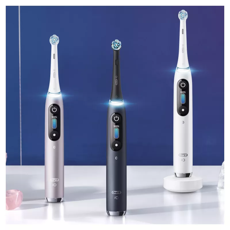 Escova de dentes rotativa-oscilante Oral-B iO Series 9n para adulto rosa