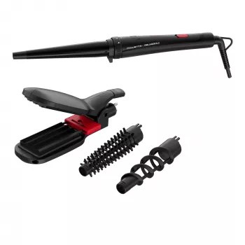 Ferro de caracóis Rowenta Infinite Looks CF422L quente preto, rosa 48 W