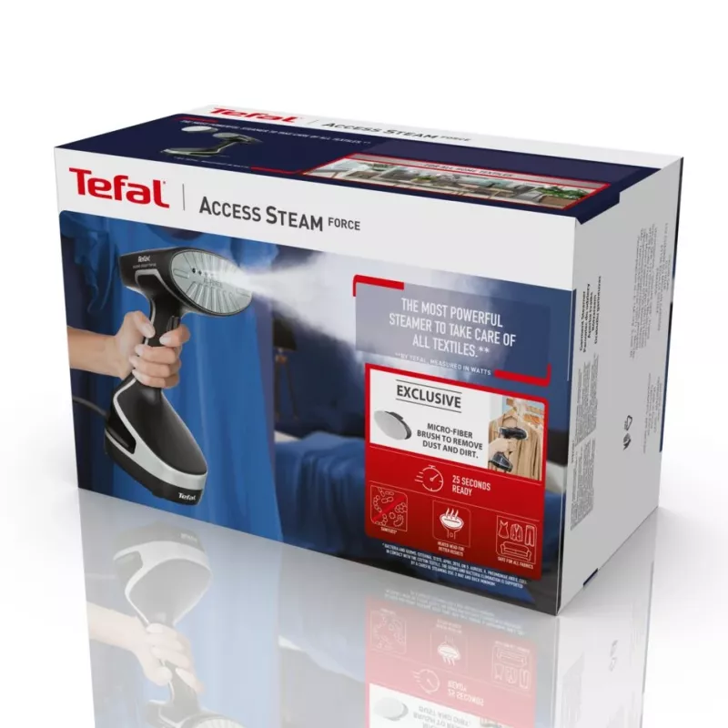 Vaporizador de mão Tefal Acces Steam Force DT8250 0,2 l 2000 W preto