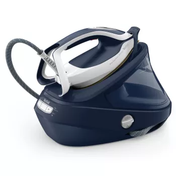 Tefal Pro Express Ultimate II GV9720 1,2 L base de engomar Durilium Airglide Autoclean Ultra Thin azul, branco