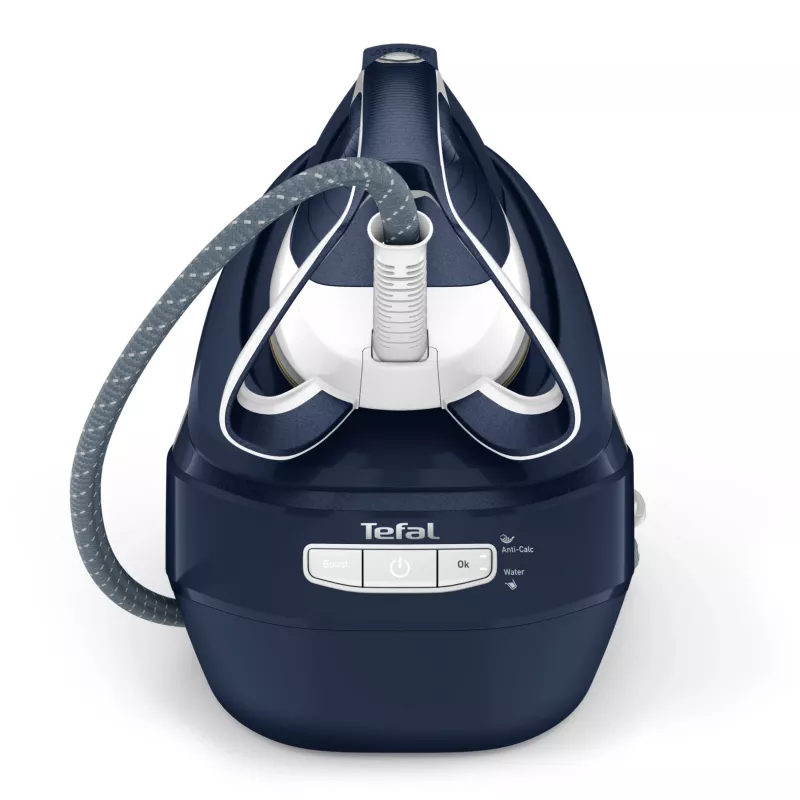 Tefal Pro Express Ultimate II GV9720 ferro com gerador de vapor, 3000 W, 1,2 l, base Durilium Airglide Autoclean Ultra Thin, azul/branco