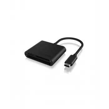 Leitor de cartões ICY BOX IB-CR301-C3 USB 3.2 Gen 1 (3.1 Gen 1) Type-C preto