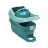 Balde com sistema de esfregona Leifheit 55076 — espremedor ergonómico, grande capacidade, verde