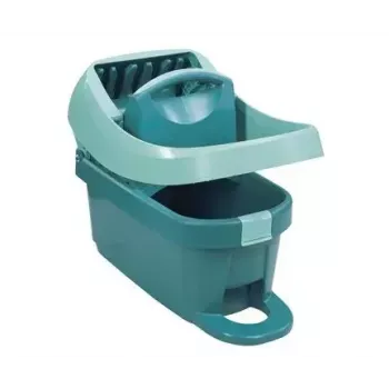 Balde com sistema de esfregona Leifheit 55076 — espremedor ergonómico, grande capacidade, verde