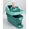 Balde com sistema de esfregona Leifheit 55076 — espremedor ergonómico, grande capacidade, verde
