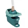 Balde com sistema de esfregona Leifheit 55076 — espremedor ergonómico, grande capacidade, verde