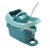 Balde com sistema de esfregona Leifheit 55076 — espremedor ergonómico, grande capacidade, verde