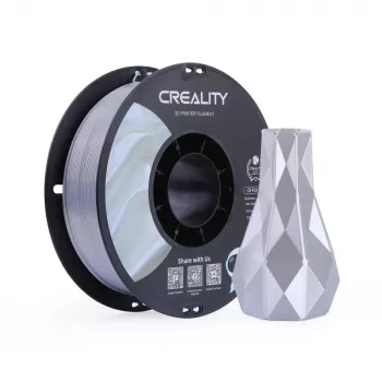 Filamento 3D CREALITY PLA Silk prateado 1,75 mm 1 kg