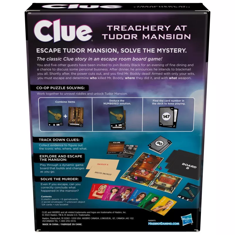Cluedo Escape jogo de tabuleiro detetive