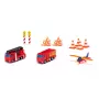 Conjunto de presente Siku bombeiros, carro de bombeiros, 3 ano(s), metal, plástico, preto, laranja, vermelho, branco