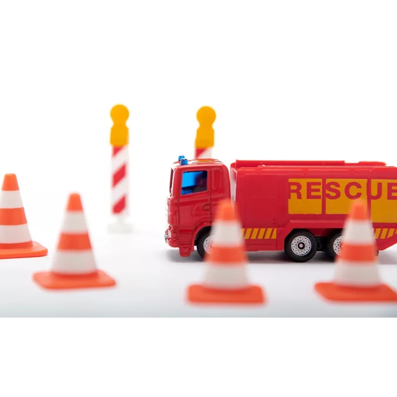 Conjunto de presente Siku bombeiros, carro de bombeiros, 3 ano(s), metal, plástico, preto, laranja, vermelho, branco