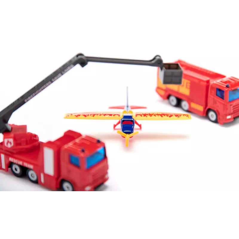 Conjunto de presente Siku bombeiros, carro de bombeiros, 3 ano(s), metal, plástico, preto, laranja, vermelho, branco