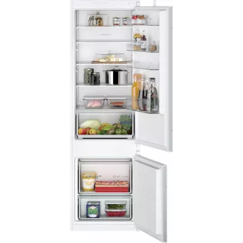 Siemens iQ100 KI87VNSE0 combinado de frigorífico e congelador encastrado 270 L branco