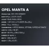 Brinquedo de construção Cobi Opel Manta A 1970 modelo à escala 1:12, conjunto de blocos