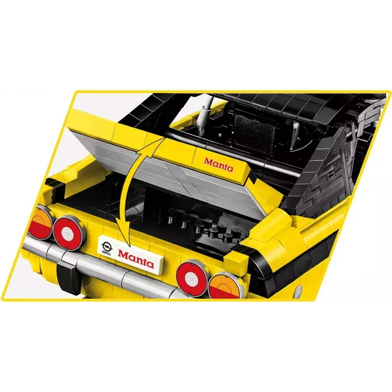 Brinquedo de construção Cobi Opel Manta A 1970 modelo à escala 1:12, conjunto de blocos