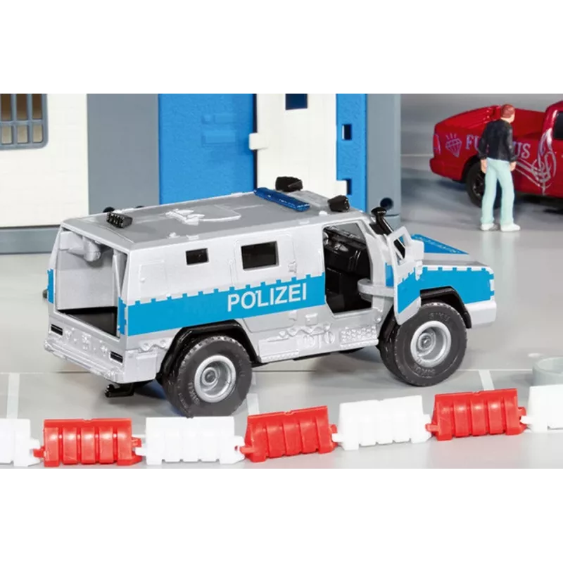 Siku Rheinmetall MAN Survivor R modelo de carro de polícia montado 1:50