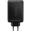 Goobay 65555 carregador interior AC carregamento rápido portátil smartphone preto