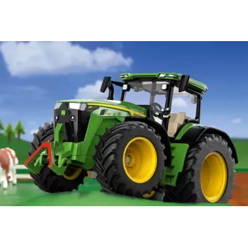 Trator Siku John Deere 8R 370 preto verde amarelo