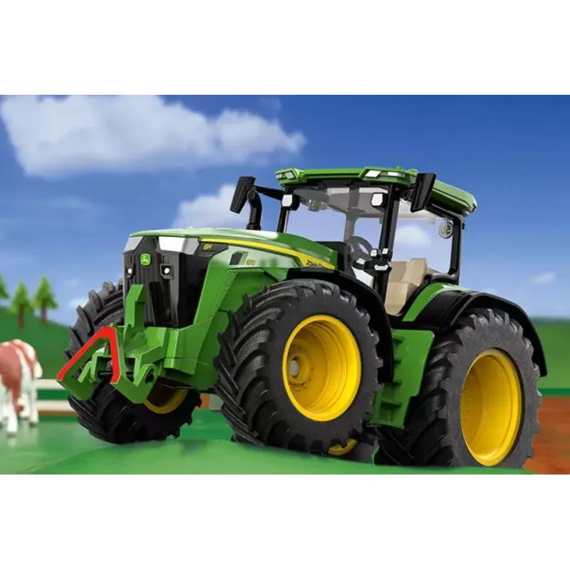 Trator Siku John Deere 8R 370 preto verde amarelo
