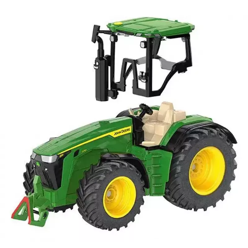 Trator Siku John Deere 8R 370 preto verde amarelo