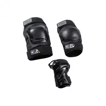 Conjunto de equipamento de proteção HUDORA 83058 preto para todas as idades