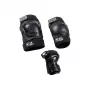 Conjunto de equipamento de proteção HUDORA 83058 preto para todas as idades