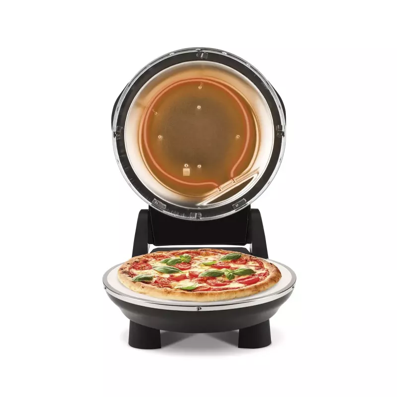 Máquina de pizza G3FERRARI Pizzeria Snack Napoletana — forno de pizza de bancada 1200 W, base de pedra, máx. 400 °C, pizza de 31 cm