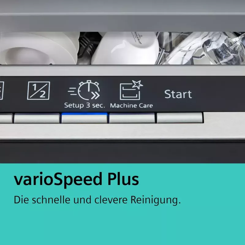 Máquina de lavar loiça Siemens iQ500 SR65ZX22ME totalmente encastrável 10 conjuntos de louça C