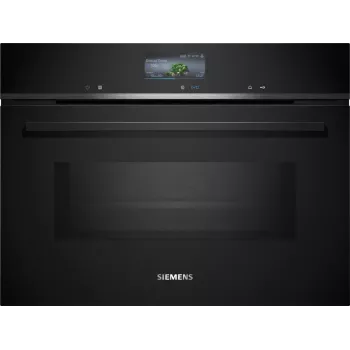 Siemens iQ700 CM776GKB1 Forno 45 L 900 W Preto, Aço inoxidável