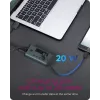 ICY BOX IB-HUB1454-C31 USB 3.2 Gen 1 (3.1 Gen 1) Type-C 10000 Mbit/s azul, cinzento