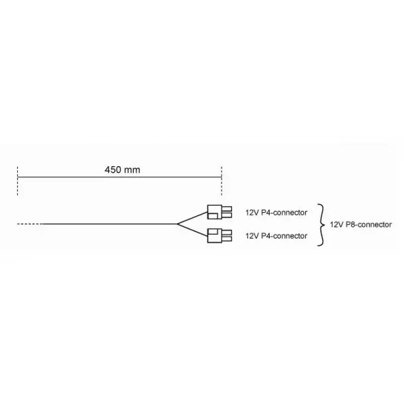 Adaptador de cabo be quiet! CC-4420 0,45 m