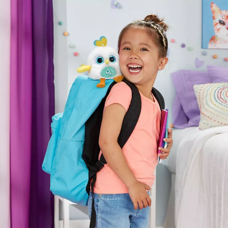 Peluche VTech Lolibirds Oscar — pássaro de peluche interativo com sons e luzes