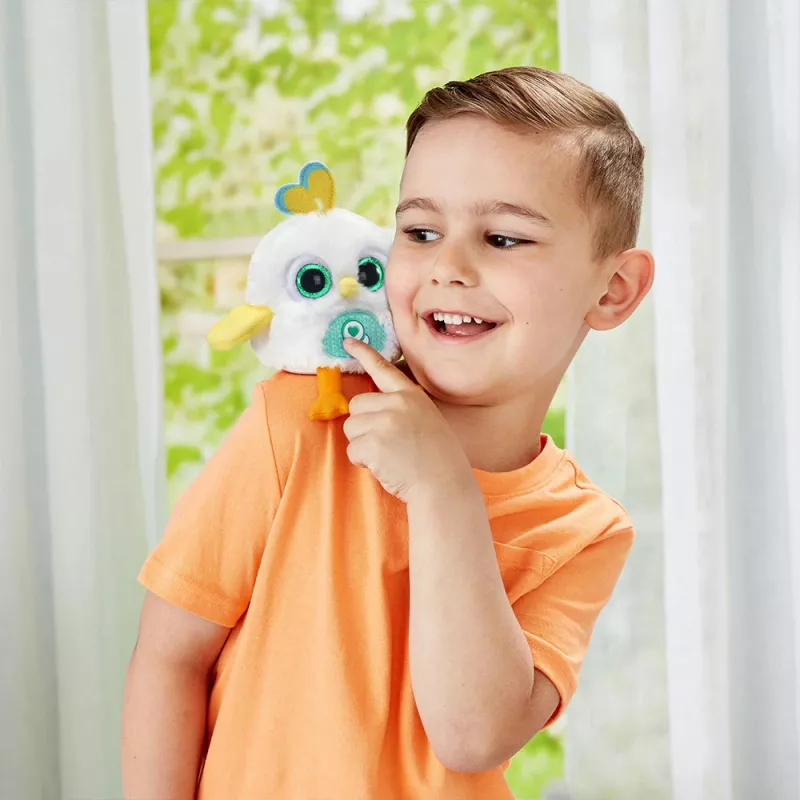 Peluche VTech Lolibirds Oscar — pássaro de peluche interativo com sons e luzes