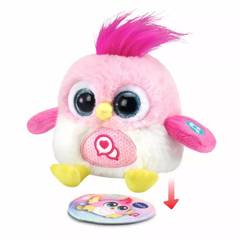 Pássaro de peluche interativo falante VTech Lolibirds Momo — brinquedo educativo a pilhas